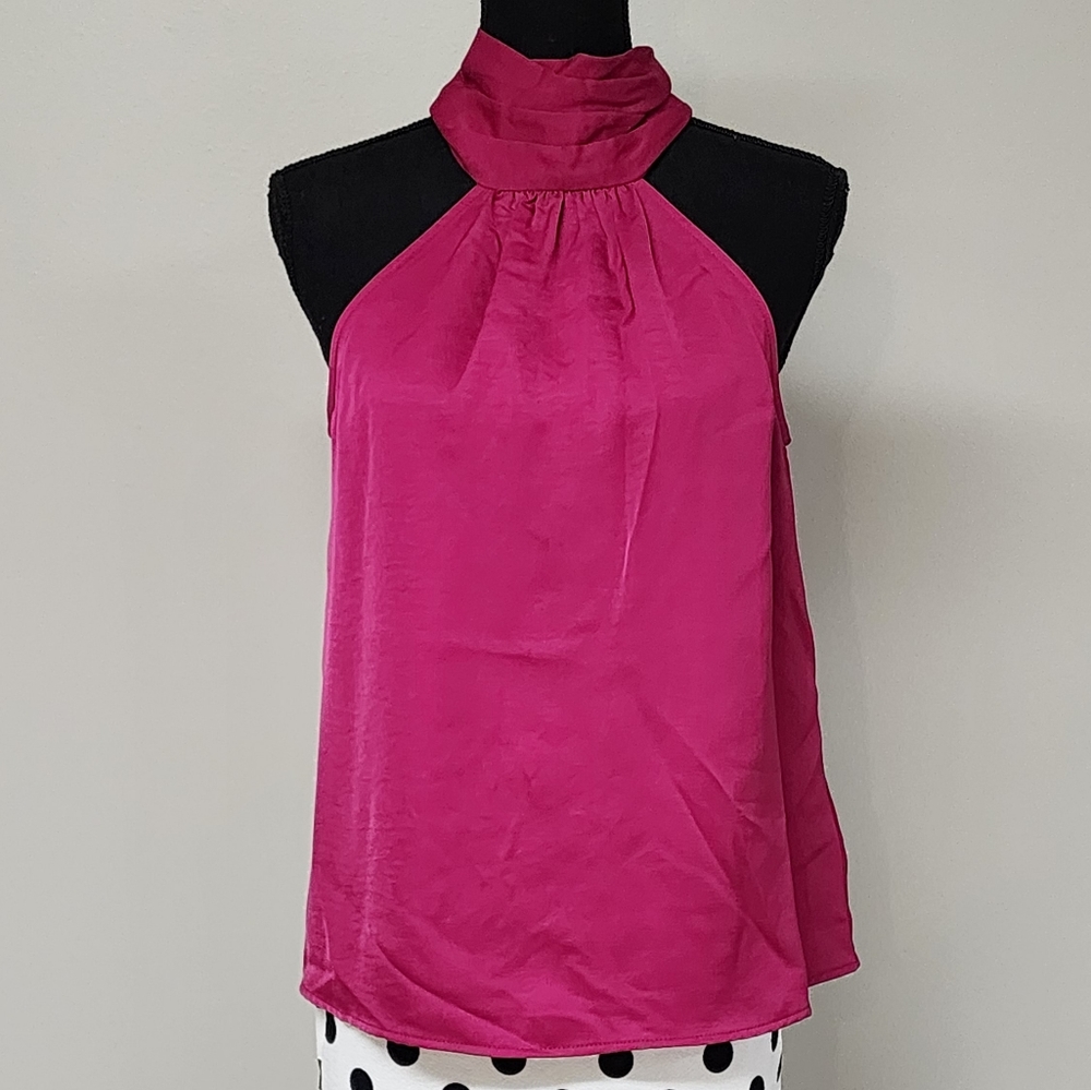 🔥NWT🔥SZ XSMALL Women's Satin Halter Top - A New Day - Picture 4 of 9